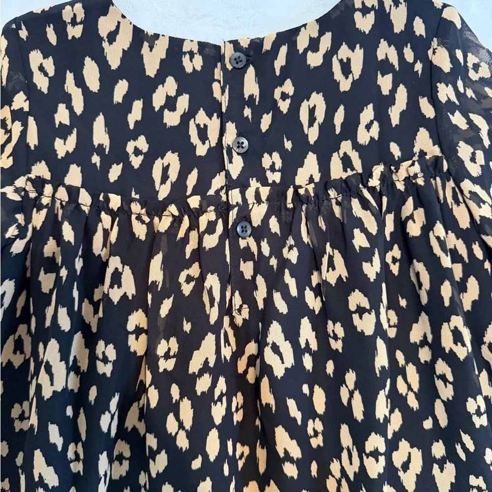 Carter's Size 5T Black and Gold Patterned Kids Dress
